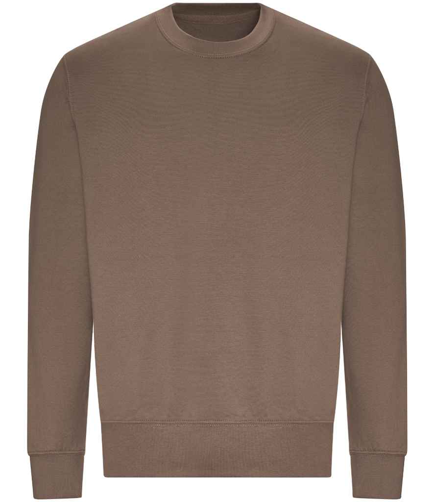 Just Hoods JH030 Mocha Front - Ready to be Embroidered and Printed by Custard Workwear - Cheap Personalised and Customised Workwear in Nottinghamshire, Derbyshire and Leicestershire