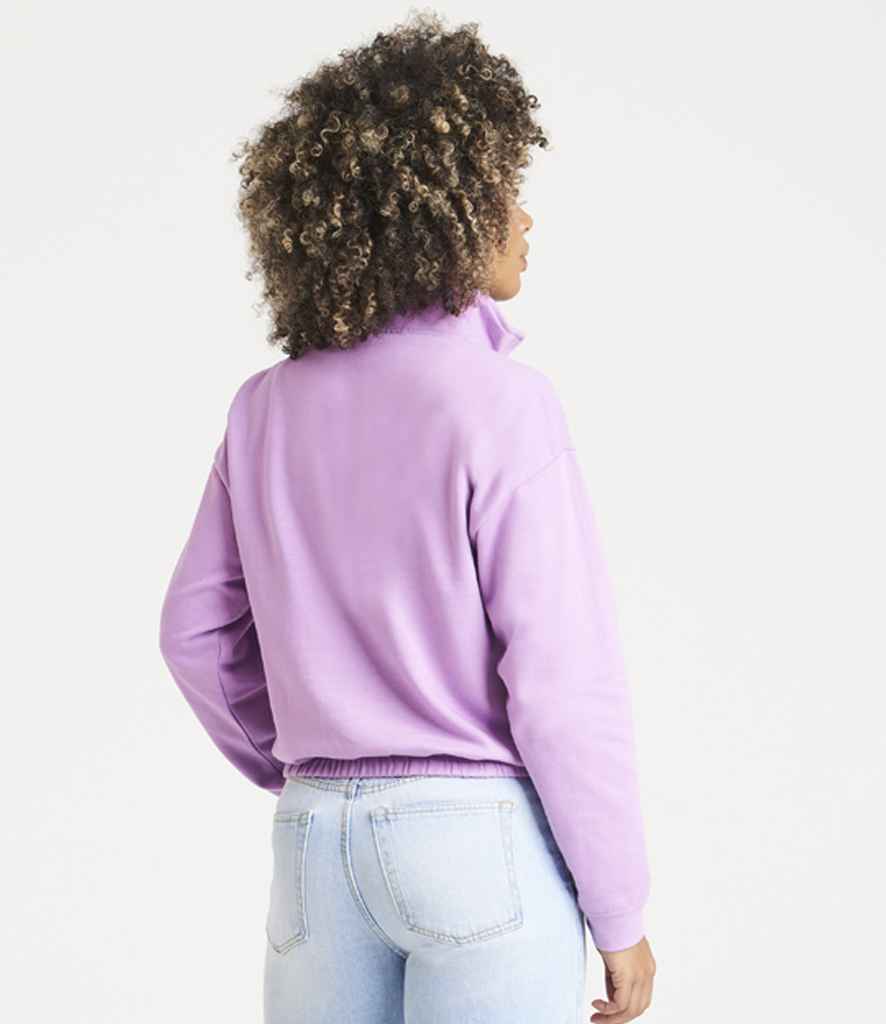 Just Hoods JH037 Lavender Model - Ready to be Embroidered and Printed by Custard Workwear - Cheap Personalised and Customised Workwear in Nottinghamshire, Derbyshire and Leicestershire