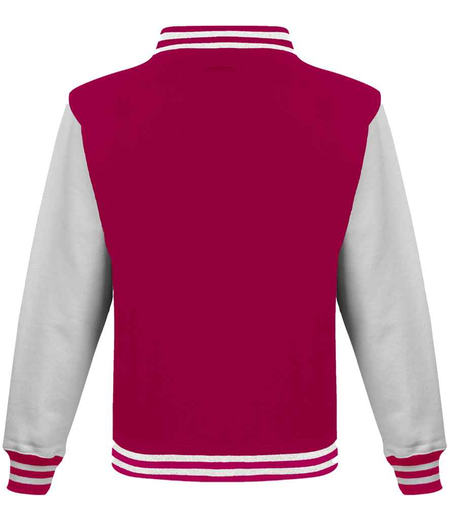 Just Hoods JH043 Hot Pink/White Back - Ready to be Embroidered and Printed by Custard Workwear - Cheap Personalised and Customised Workwear in Nottinghamshire, Derbyshire and Leicestershire