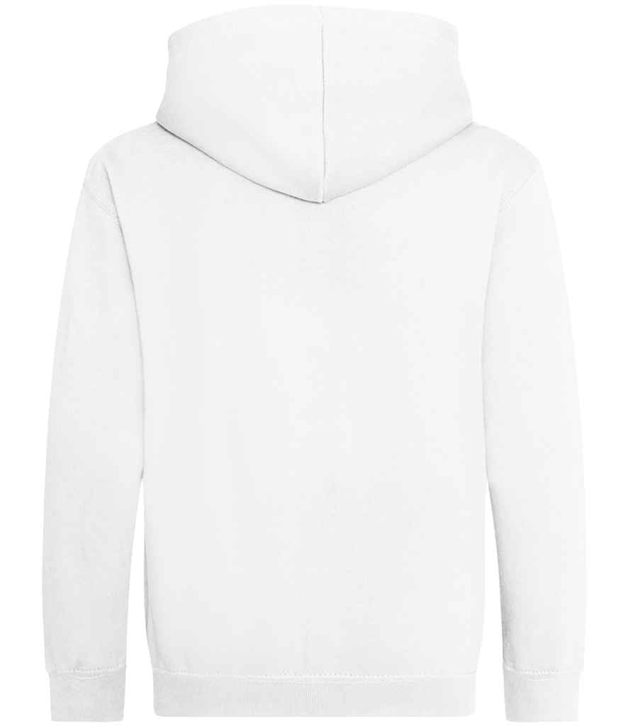 Just Hoods JH050B Arctic White Back - Ready to be Embroidered and Printed by Custard Workwear - Cheap Personalised and Customised Workwear in Nottinghamshire, Derbyshire and Leicestershire