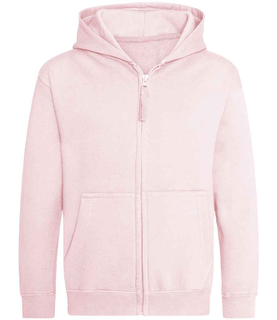 Just Hoods JH050B Baby Pink Front - Ready to be Embroidered and Printed by Custard Workwear - Cheap Personalised and Customised Workwear in Nottinghamshire, Derbyshire and Leicestershire