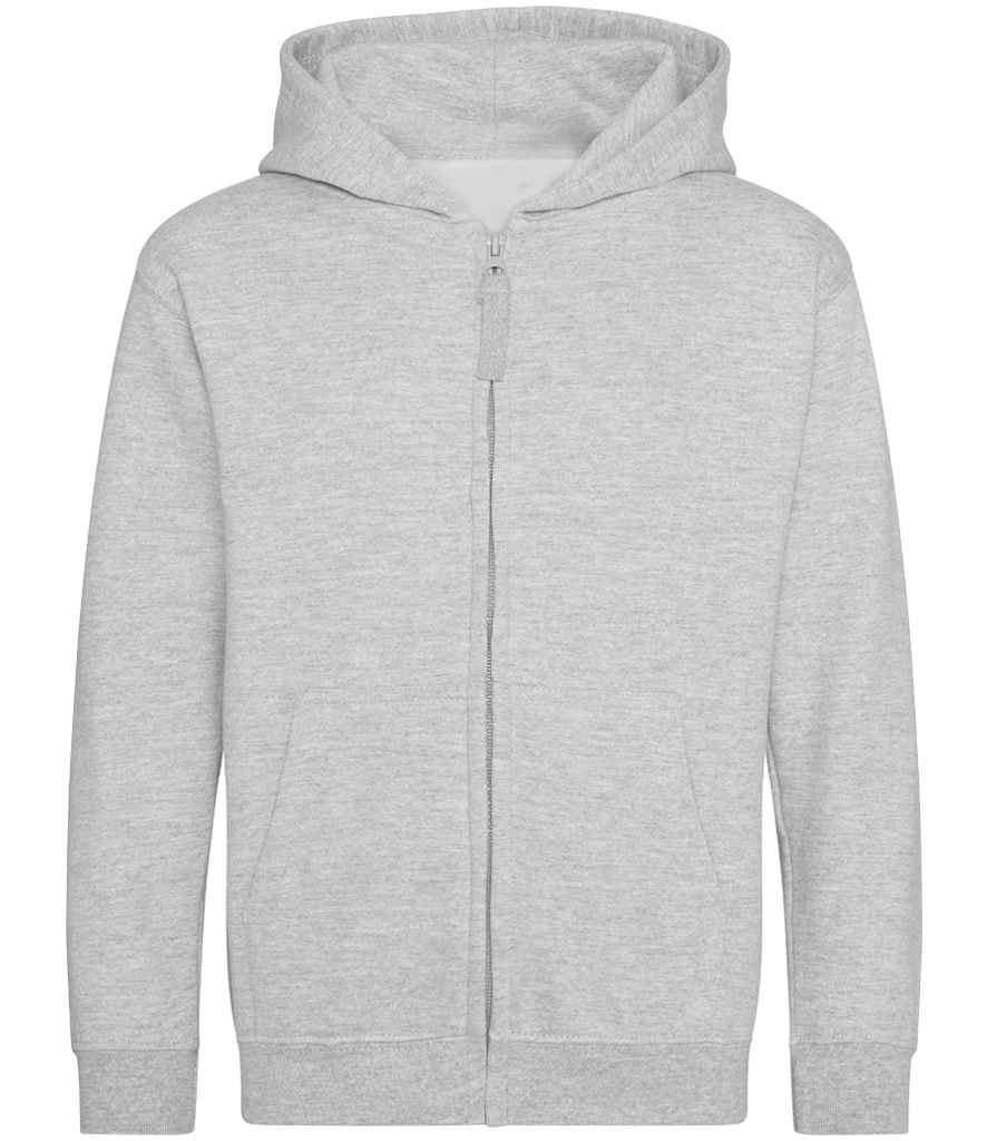 Just Hoods JH050B Heather Grey Front - Ready to be Embroidered and Printed by Custard Workwear - Cheap Personalised and Customised Workwear in Nottinghamshire, Derbyshire and Leicestershire