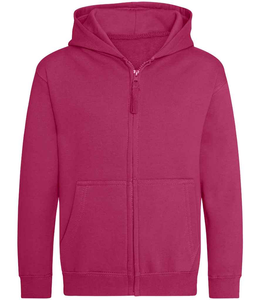 Just Hoods JH050B Hot Pink Front - Ready to be Embroidered and Printed by Custard Workwear - Cheap Personalised and Customised Workwear in Nottinghamshire, Derbyshire and Leicestershire