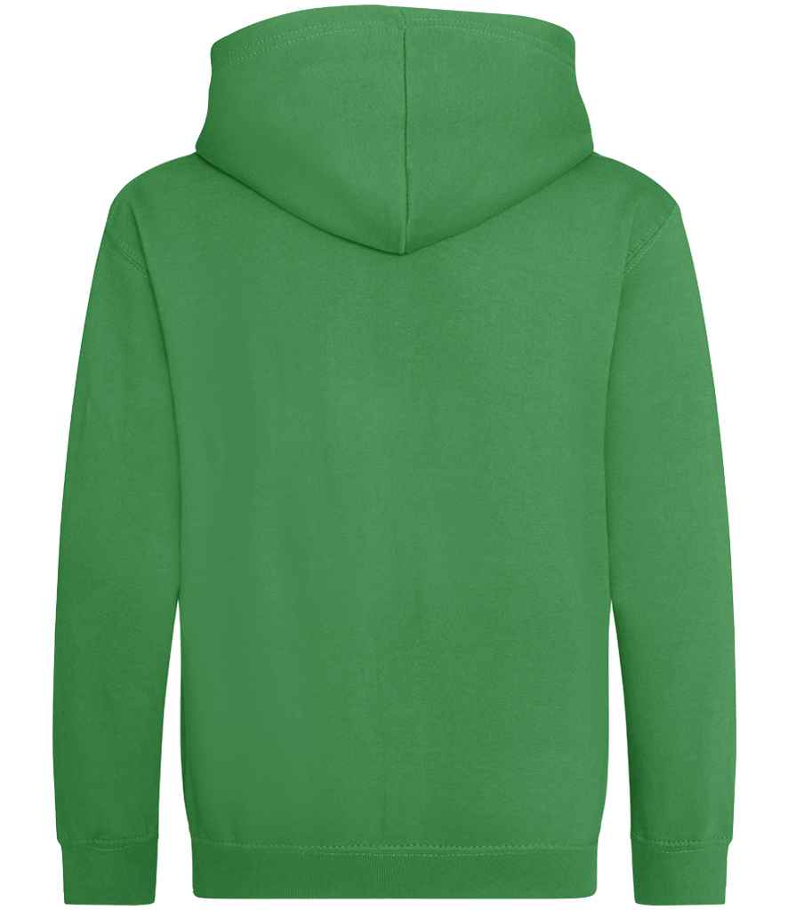 Just Hoods JH050B Kelly Green Back - Ready to be Embroidered and Printed by Custard Workwear - Cheap Personalised and Customised Workwear in Nottinghamshire, Derbyshire and Leicestershire