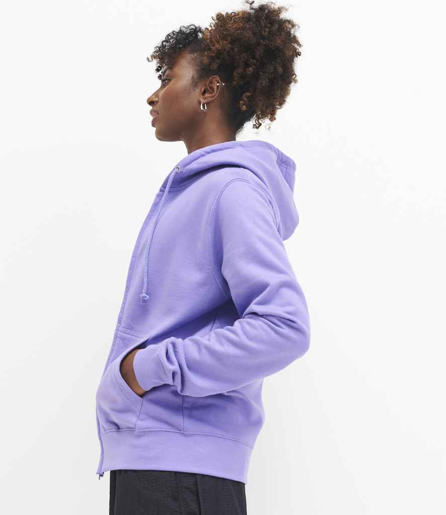 Just Hoods JH050F Digital Lavender Model - Ready to be Embroidered and Printed by Custard Workwear - Cheap Personalised and Customised Workwear in Nottinghamshire, Derbyshire and Leicestershire