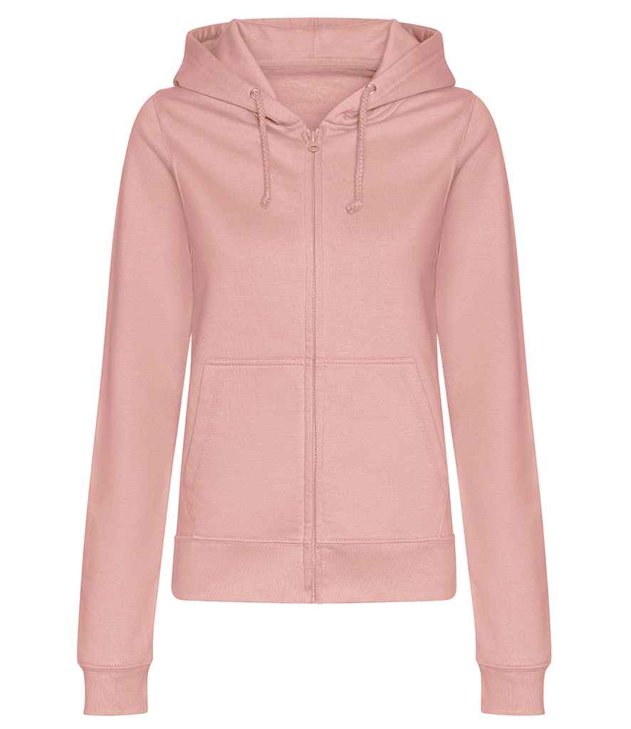 Just Hoods JH050F Dusty Pink Front - Ready to be Embroidered and Printed by Custard Workwear - Cheap Personalised and Customised Workwear in Nottinghamshire, Derbyshire and Leicestershire