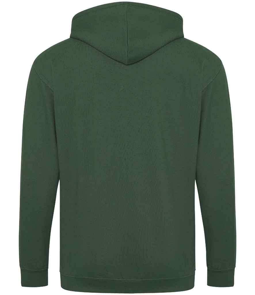 Just Hoods JH050 Bottle Green Back - Ready to be Embroidered and Printed by Custard Workwear - Cheap Personalised and Customised Workwear in Nottinghamshire, Derbyshire and Leicestershire