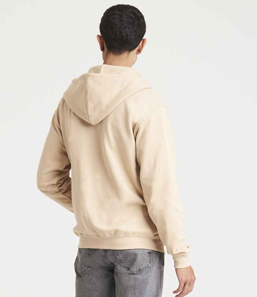 Just Hoods JH050 Desert Sand Model - Ready to be Embroidered and Printed by Custard Workwear - Cheap Personalised and Customised Workwear in Nottinghamshire, Derbyshire and Leicestershire