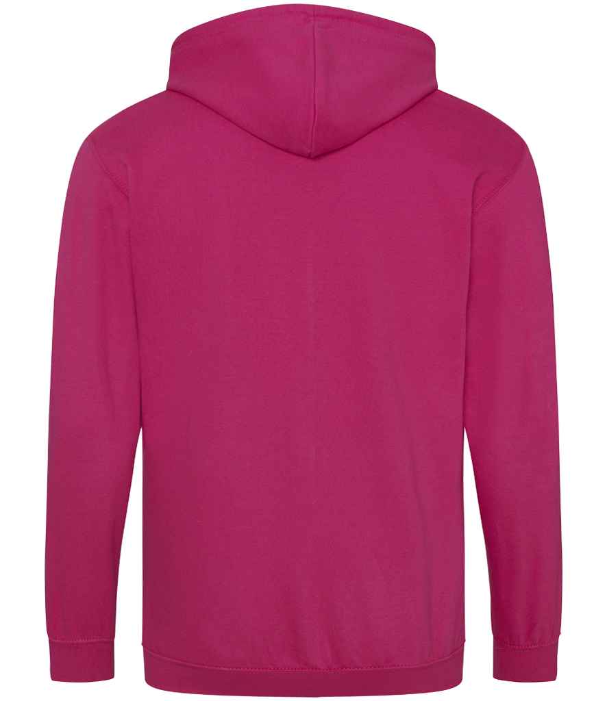 Just Hoods JH050 Hot Pink Back - Ready to be Embroidered and Printed by Custard Workwear - Cheap Personalised and Customised Workwear in Nottinghamshire, Derbyshire and Leicestershire