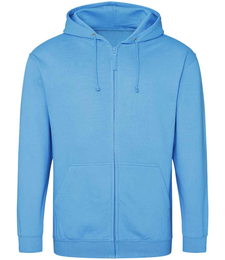 Just Hoods JH050 Hawaiian Blue Front - Ready to be Embroidered and Printed by Custard Workwear - Cheap Personalised and Customised Workwear in Nottinghamshire, Derbyshire and Leicestershire