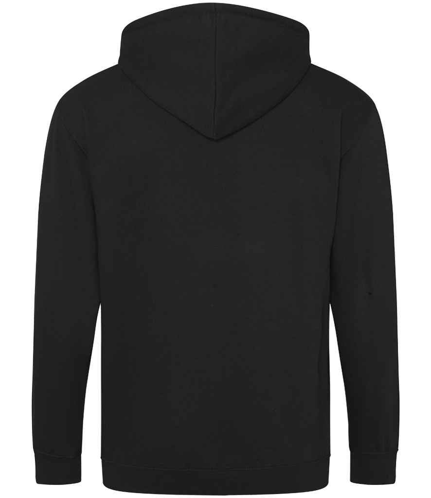Just Hoods JH050 Jet Black Back - Ready to be Embroidered and Printed by Custard Workwear - Cheap Personalised and Customised Workwear in Nottinghamshire, Derbyshire and Leicestershire