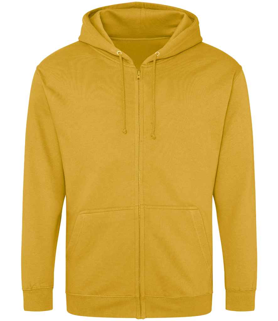 Just Hoods JH050 Mustard Front - Ready to be Embroidered and Printed by Custard Workwear - Cheap Personalised and Customised Workwear in Nottinghamshire, Derbyshire and Leicestershire