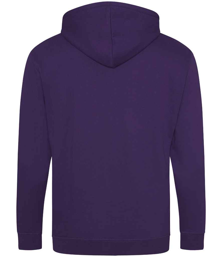 Just Hoods JH050 Purple Back - Ready to be Embroidered and Printed by Custard Workwear - Cheap Personalised and Customised Workwear in Nottinghamshire, Derbyshire and Leicestershire