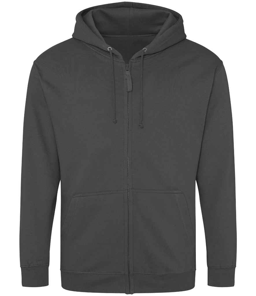 Just Hoods JH050 Steel Grey Front - Ready to be Embroidered and Printed by Custard Workwear - Cheap Personalised and Customised Workwear in Nottinghamshire, Derbyshire and Leicestershire