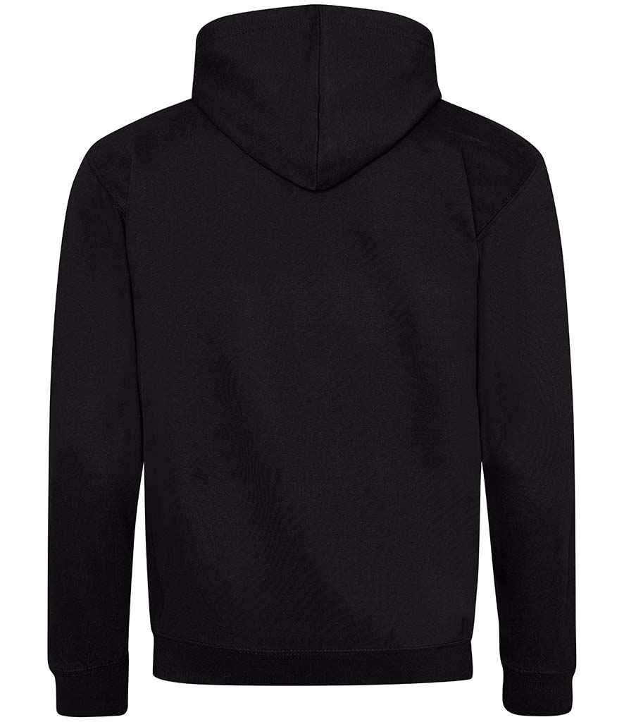 Just Hoods JH053 Jet Black/Heather Grey Back - Ready to be Embroidered and Printed by Custard Workwear - Cheap Personalised and Customised Workwear in Nottinghamshire, Derbyshire and Leicestershire