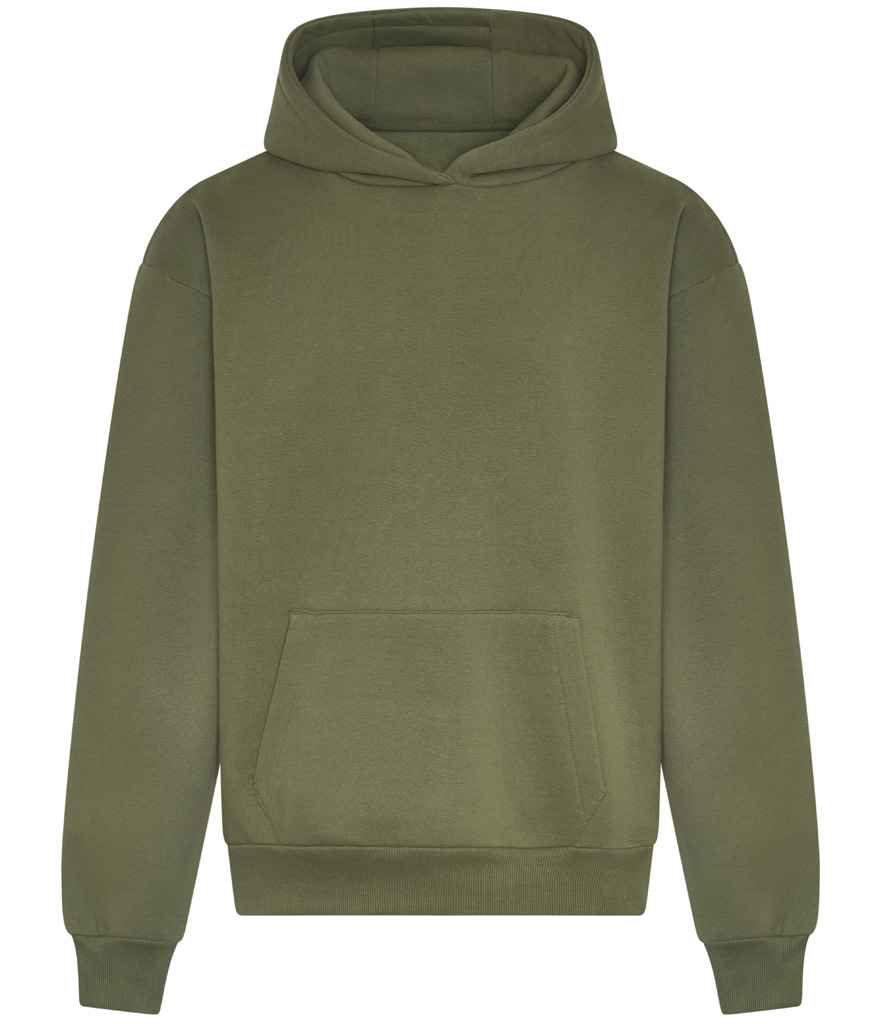 Just Hoods JH120 Earthy Green Front - Ready to be Embroidered and Printed by Custard Workwear - Cheap Personalised and Customised Workwear in Nottinghamshire, Derbyshire and Leicestershire