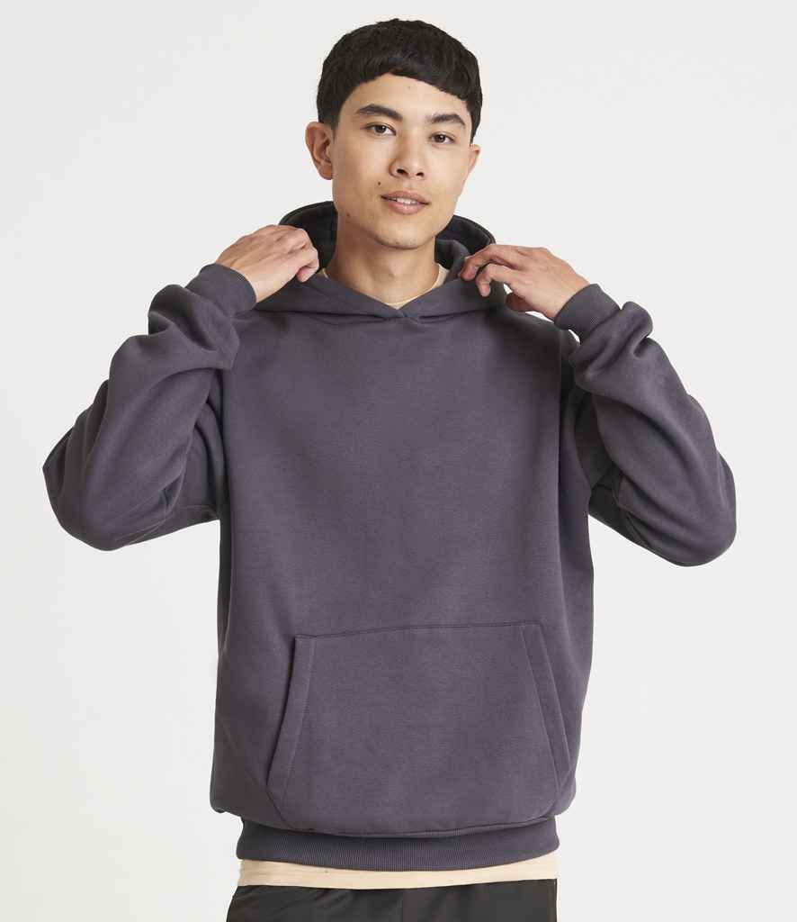 Just Hoods JH120 Solid Charcoal Model - Ready to be Embroidered and Printed by Custard Workwear - Cheap Personalised and Customised Workwear in Nottinghamshire, Derbyshire and Leicestershire