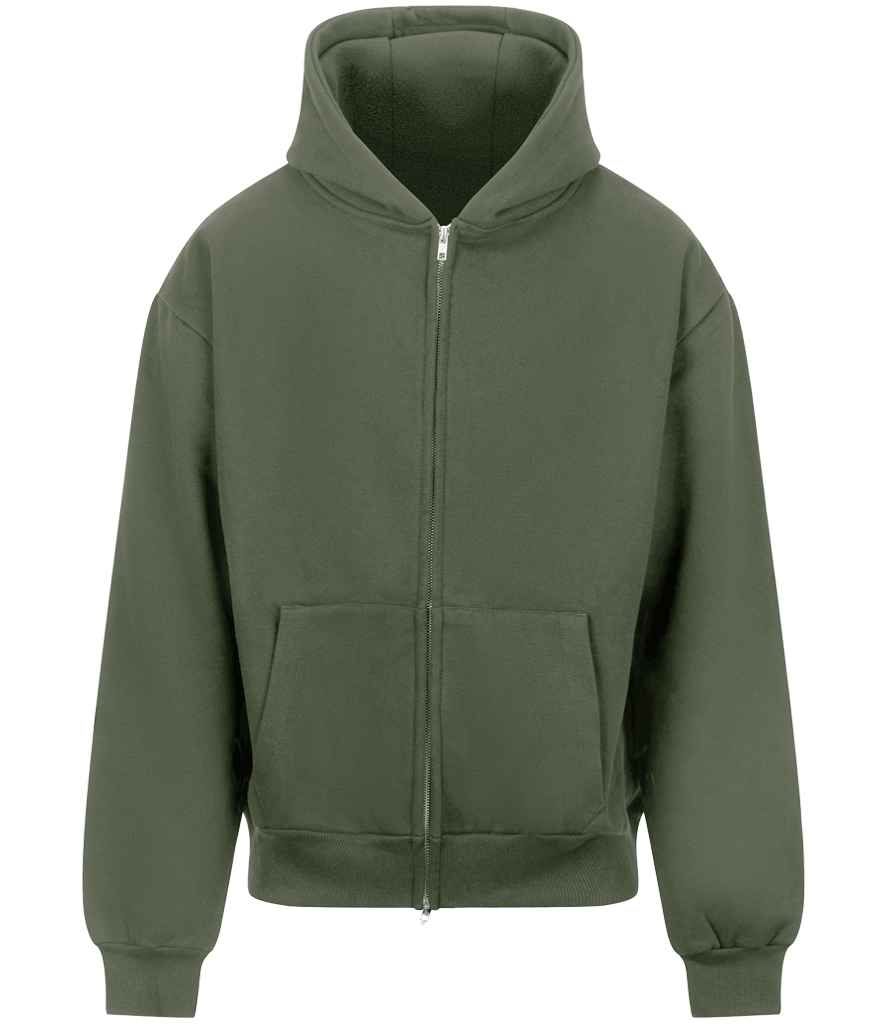 Just Hoods JH125 Earthy Green Front - Ready to be Embroidered and Printed by Custard Workwear - Cheap Personalised and Customised Workwear in Nottinghamshire, Derbyshire and Leicestershire