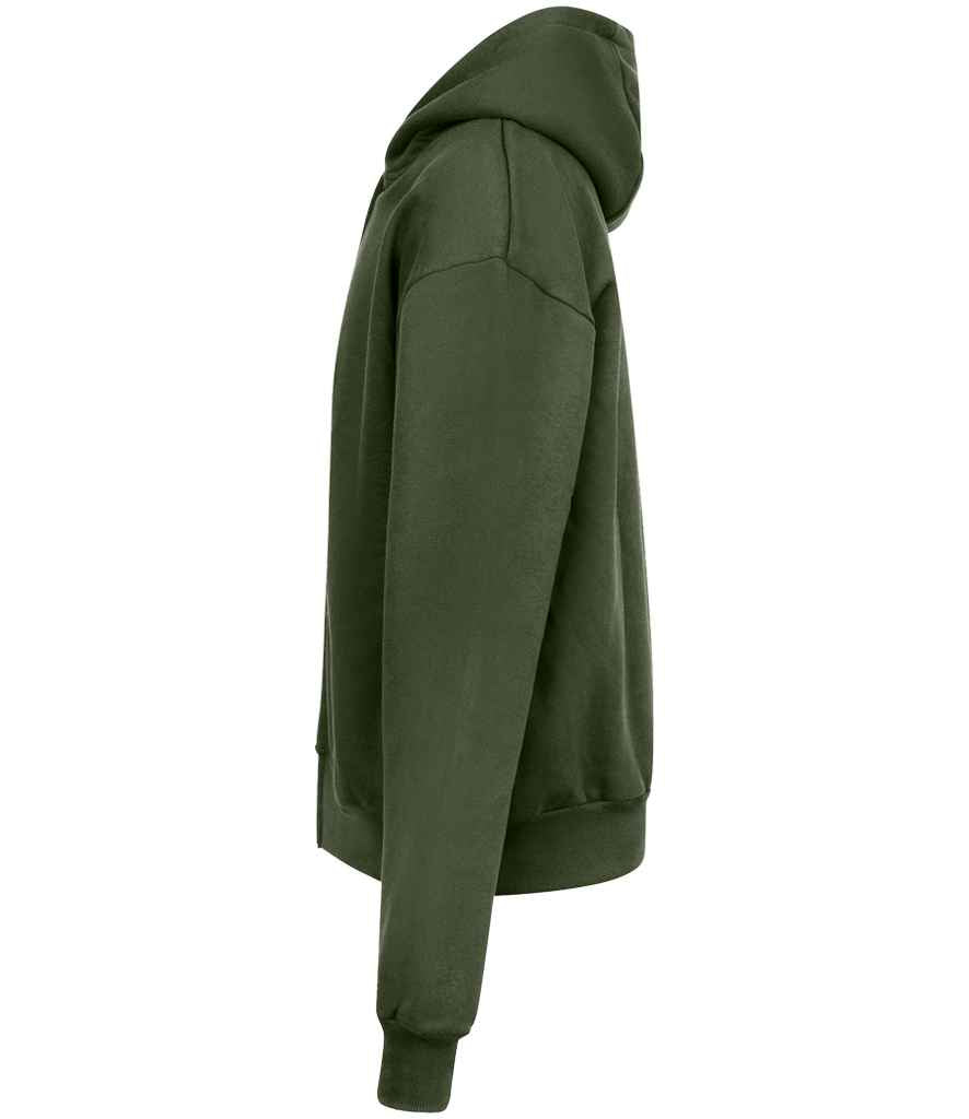 Just Hoods JH125 Earthy Green Left - Ready to be Embroidered and Printed by Custard Workwear - Cheap Personalised and Customised Workwear in Nottinghamshire, Derbyshire and Leicestershire