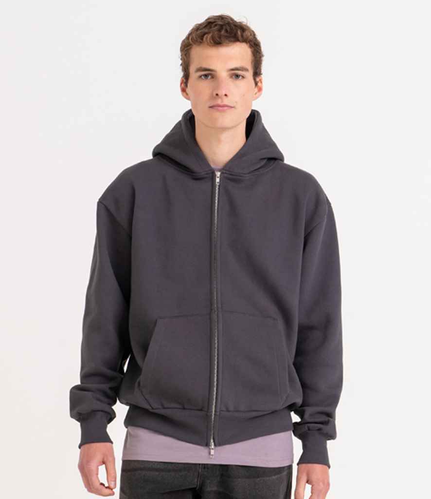 Just Hoods JH125 Solid Charcoal Model - Ready to be Embroidered and Printed by Custard Workwear - Cheap Personalised and Customised Workwear in Nottinghamshire, Derbyshire and Leicestershire