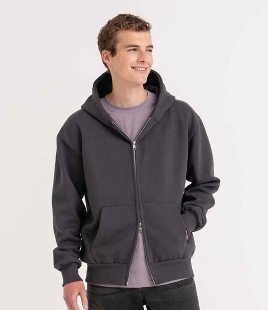 Just Hoods JH125 Solid Charcoal Model - Ready to be Embroidered and Printed by Custard Workwear - Cheap Personalised and Customised Workwear in Nottinghamshire, Derbyshire and Leicestershire