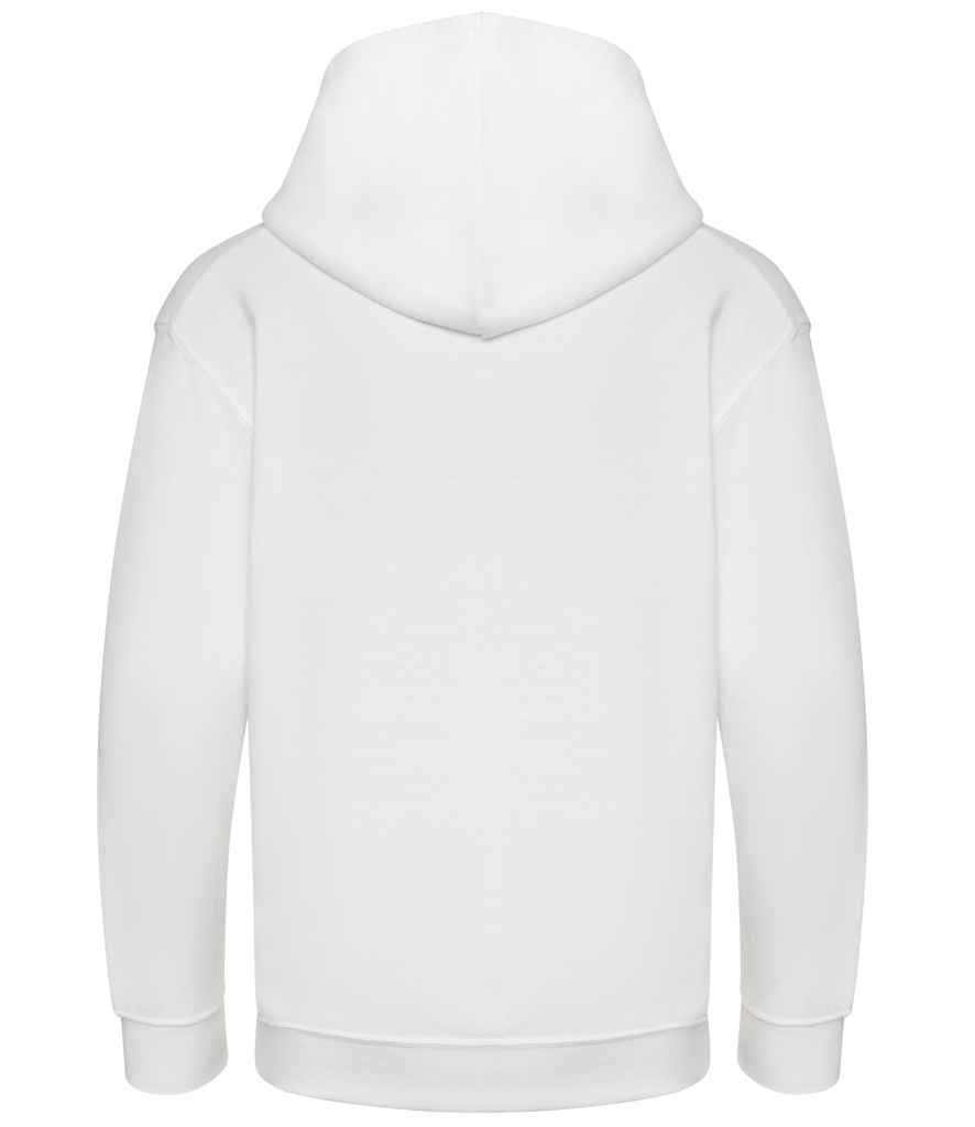 Just Hoods JH201B Arctic White Back - Ready to be Embroidered and Printed by Custard Workwear - Cheap Personalised and Customised Workwear in Nottinghamshire, Derbyshire and Leicestershire