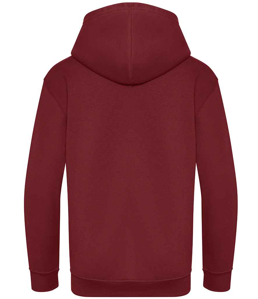 Just Hoods JH201B Burgundy Back - Ready to be Embroidered and Printed by Custard Workwear - Cheap Personalised and Customised Workwear in Nottinghamshire, Derbyshire and Leicestershire