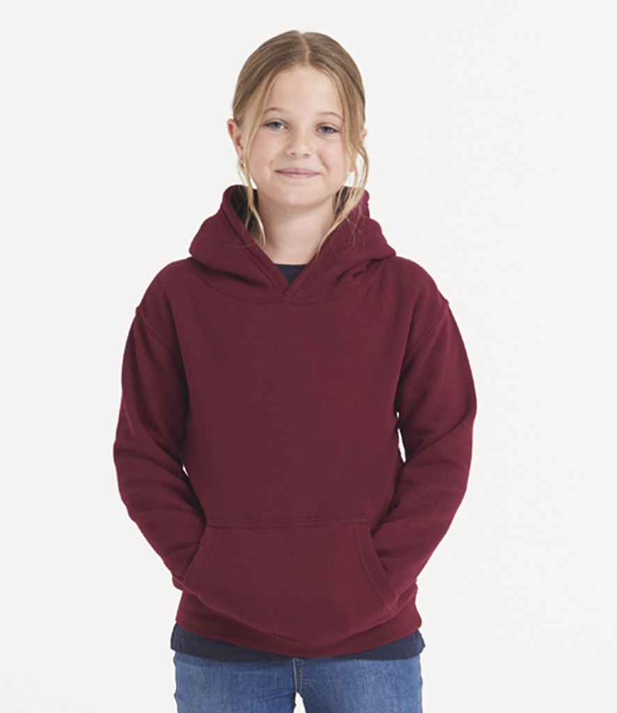 Just Hoods JH201B Burgundy Model -  Ready to be Embroidered and Printed by Custard Workwear - Cheap Personalised and Customised Workwear in Nottinghamshire, Derbyshire and Leicestershire