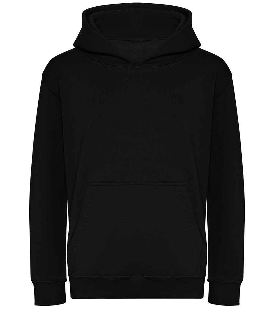 Just Hoods JH201B Deep black Front - Ready to be Embroidered and Printed by Custard Workwear - Cheap Personalised and Customised Workwear in Nottinghamshire, Derbyshire and Leicestershire