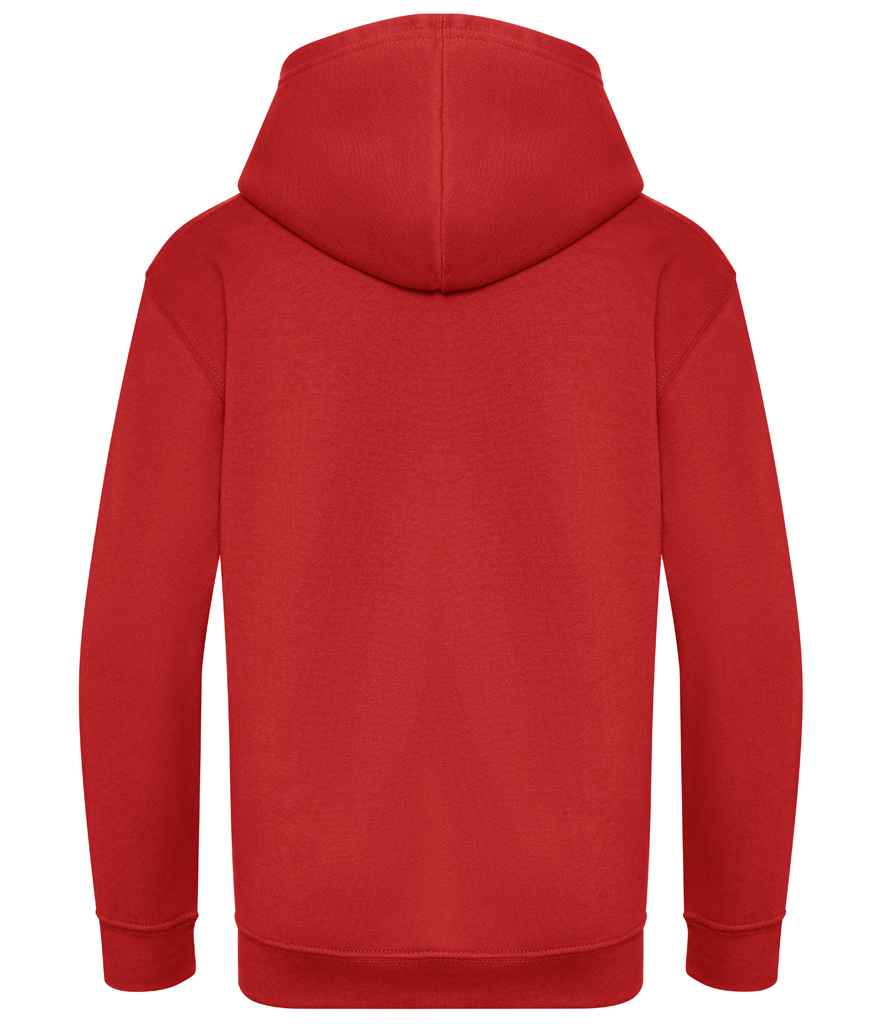 Just Hoods JH201B Fire Red Back -  Ready to be Embroidered and Printed by Custard Workwear - Cheap Personalised and Customised Workwear in Nottinghamshire, Derbyshire and Leicestershire