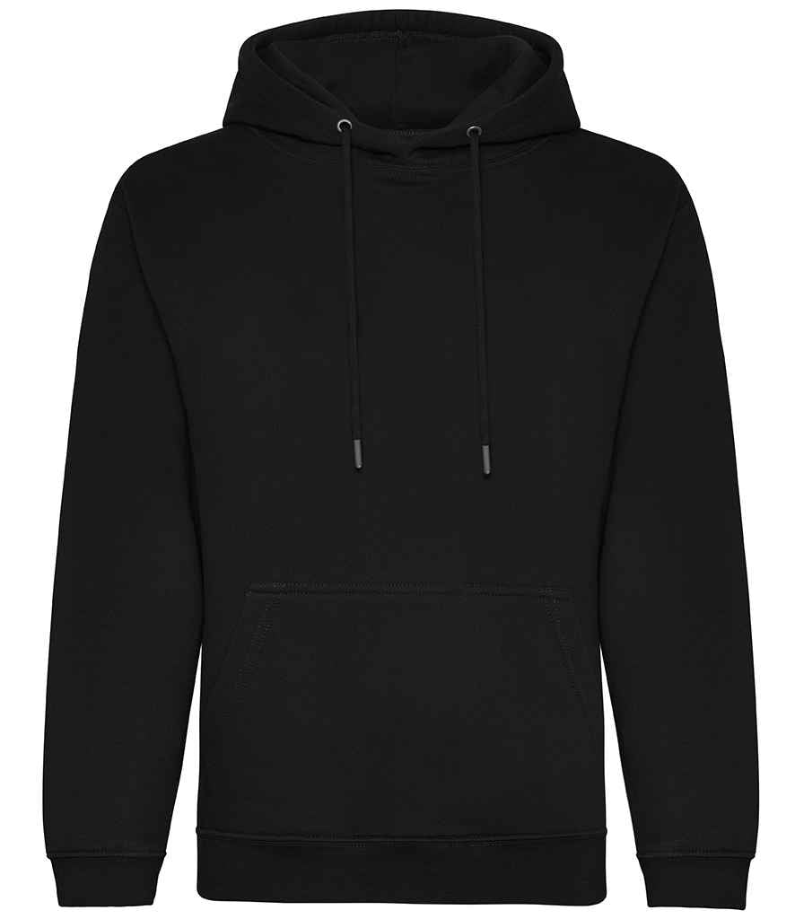Just Hoods JH201 Deep black Front - Ready to be Embroidered and Printed by Custard Workwear - Cheap Personalised and Customised Workwear in Nottinghamshire, Derbyshire and Leicestershire