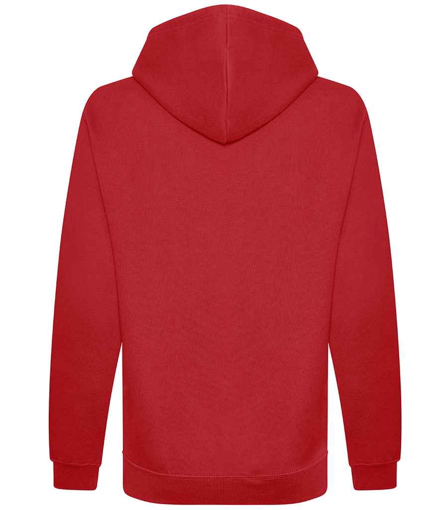 Just Hoods JH201 Fire Red Back - Ready to be Embroidered and Printed by Custard Workwear - Cheap Personalised and Customised Workwear in Nottinghamshire, Derbyshire and Leicestershire