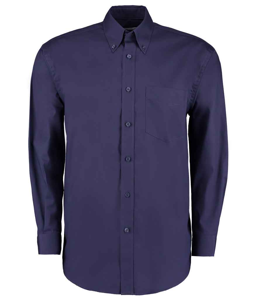 Kustom Kit K105 Midnight Navy Front - Ready to be Embroidered and Printed by Custard Workwear - Cheap Personalised and Customised Workwear in Nottinghamshire, Derbyshire and Leicestershire