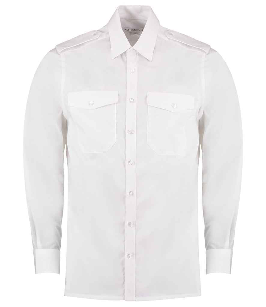Kustom Kit K134 White Front - Ready to be Printed by Custard Workwear - Cheap Personalised and Customised Workwear in Nottinghamshire, Derbyshire and Leicestershire