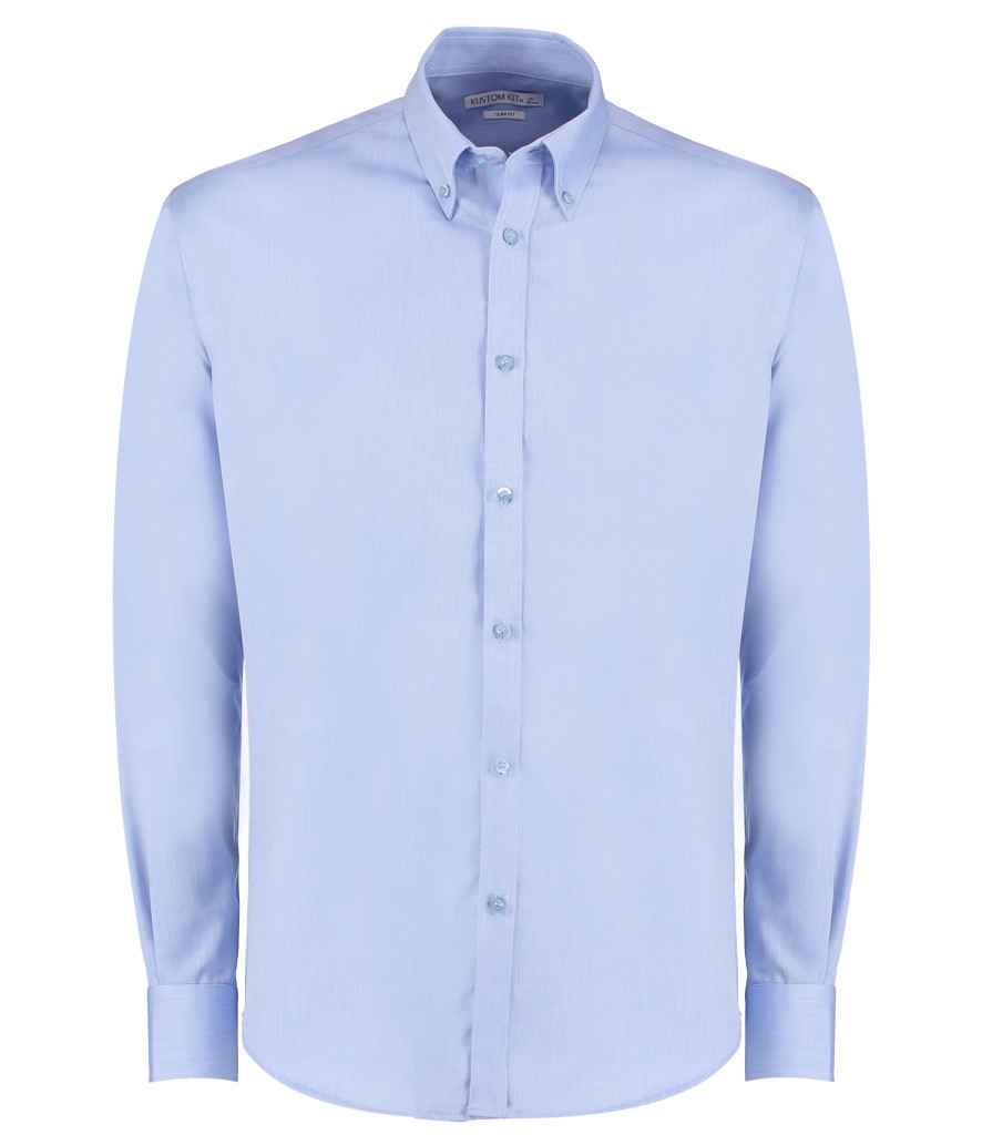 Kustom Kit K139 Light Blue Front - Ready to be Embroidered and Printed by Custard Workwear - Cheap Personalised and Customised Workwear in Nottinghamshire, Derbyshire and Leicestershire