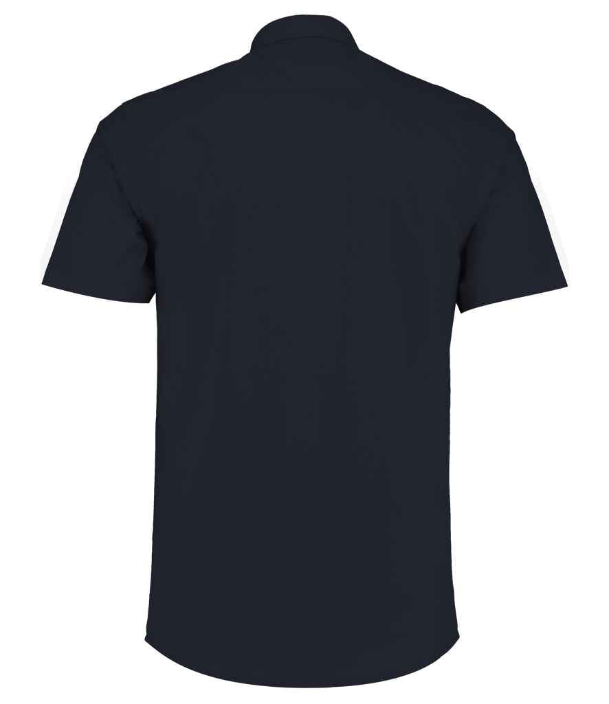 Kustom Kit K141 Dark Navy Back - Ready to be Printed by Custard Workwear - Cheap Personalised and Customised Workwear in Nottinghamshire, Derbyshire and Leicestershire