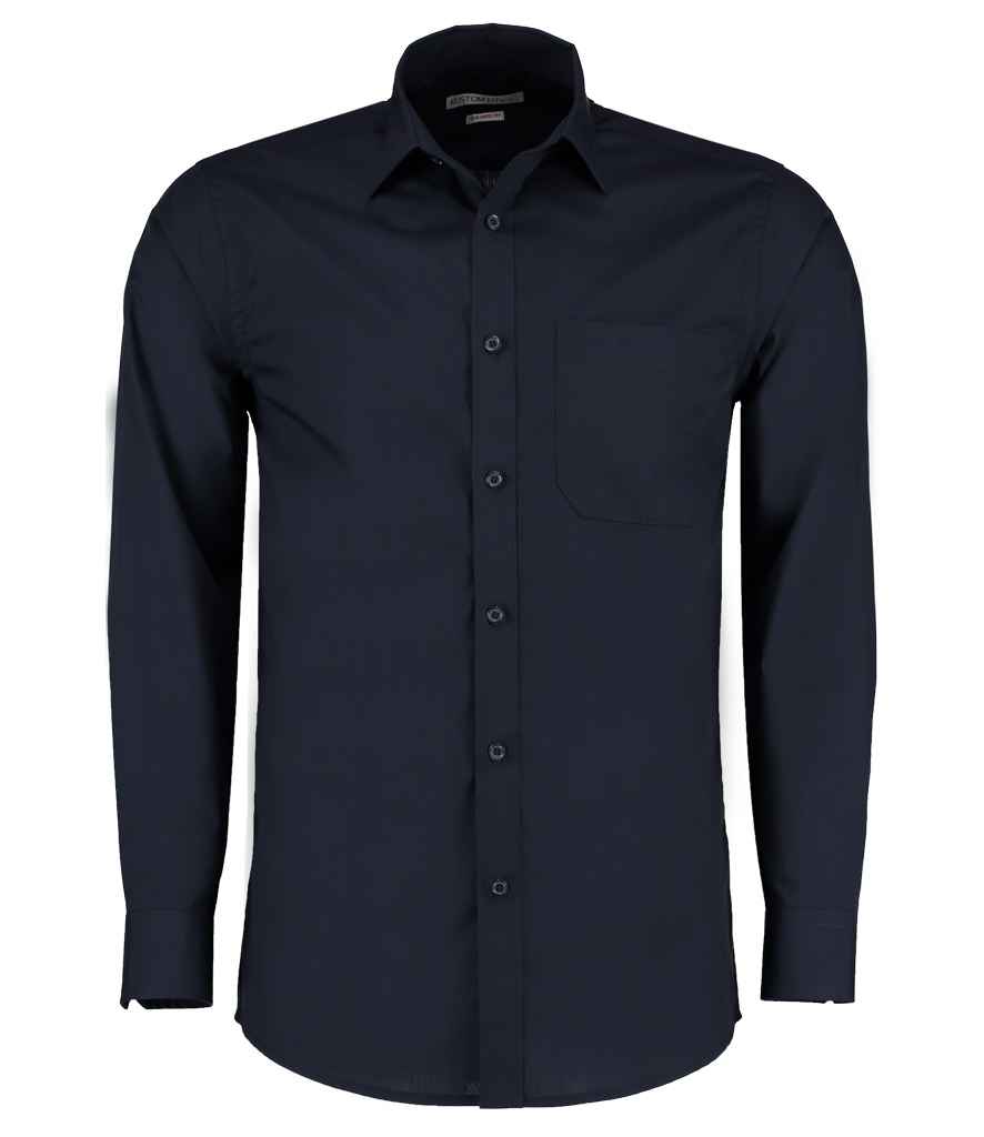 Kustom Kit K142 Dark Navy Front - Ready to be Printed by Custard Workwear - Cheap Personalised and Customised Workwear in Nottinghamshire, Derbyshire and Leicestershire