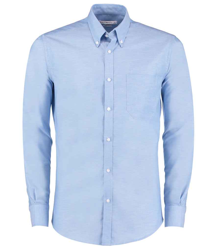 Kustom Kit K184 Light Blue Front - Ready to be Embroidered and Printed by Custard Workwear - Cheap Personalised and Customised Workwear in Nottinghamshire, Derbyshire and Leicestershire