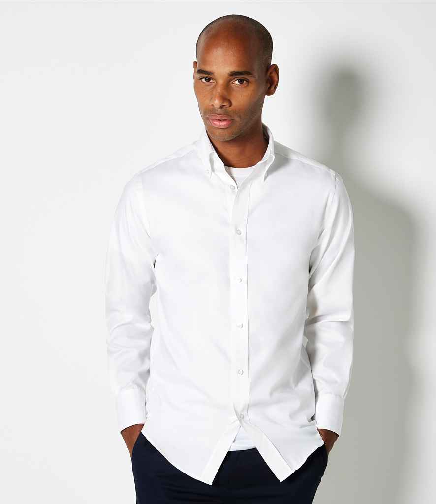 Kustom Kit K188 White Model - Ready to be Embroidered and Printed by Custard Workwear - Cheap Personalised and Customised Workwear in Nottinghamshire, Derbyshire and Leicestershire