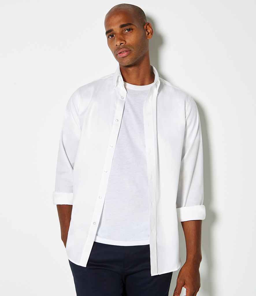 Kustom Kit K188 White Model - Ready to be Embroidered and Printed by Custard Workwear - Cheap Personalised and Customised Workwear in Nottinghamshire, Derbyshire and Leicestershire