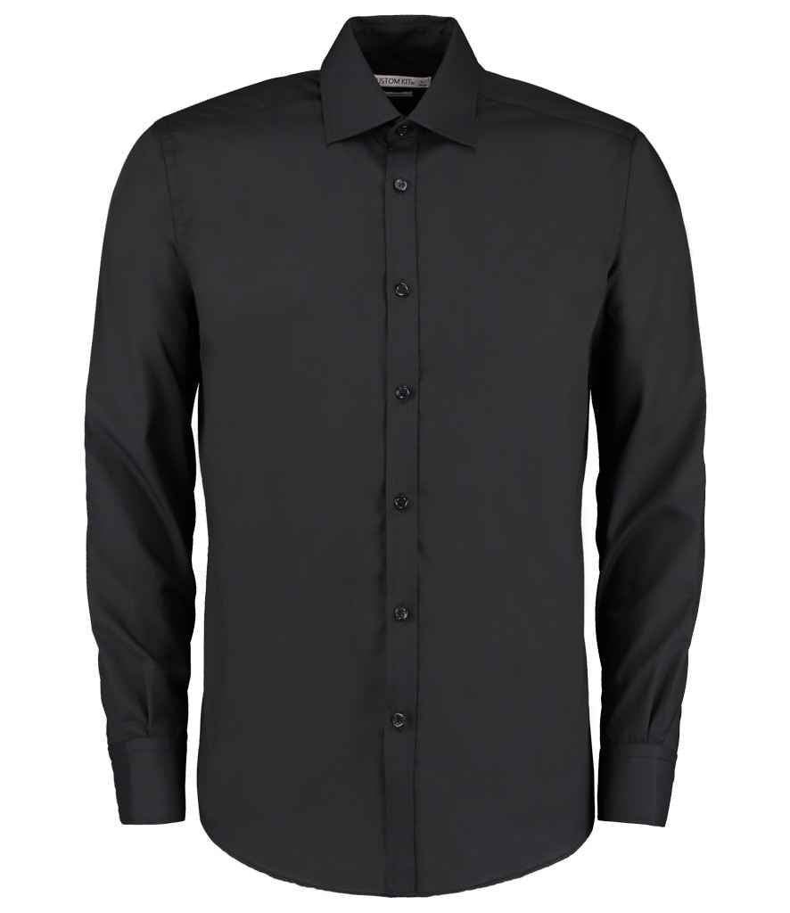 Kustom Kit K192 Black Front - Ready to be Printed by Custard Workwear - Cheap Personalised and Customised Workwear in Nottinghamshire, Derbyshire and Leicestershire