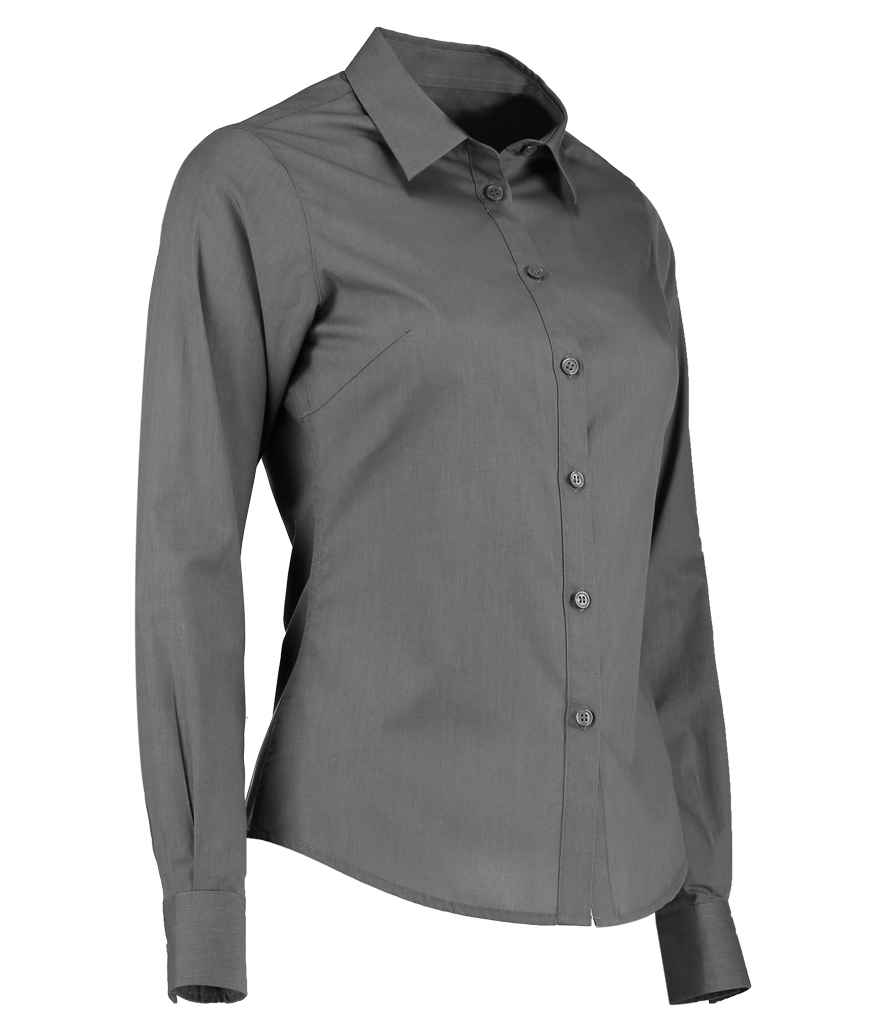 Kustom Kit K242 Graphite Grey Left - Ready to be Printed by Custard Workwear - Cheap Personalised and Customised Workwear in Nottinghamshire, Derbyshire and Leicestershire