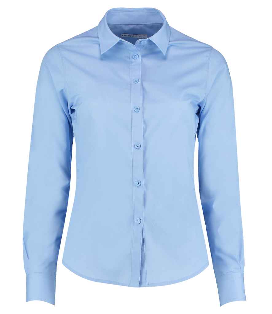 Kustom Kit K242 Light Blue Front - Ready to be Printed by Custard Workwear - Cheap Personalised and Customised Workwear in Nottinghamshire, Derbyshire and Leicestershire