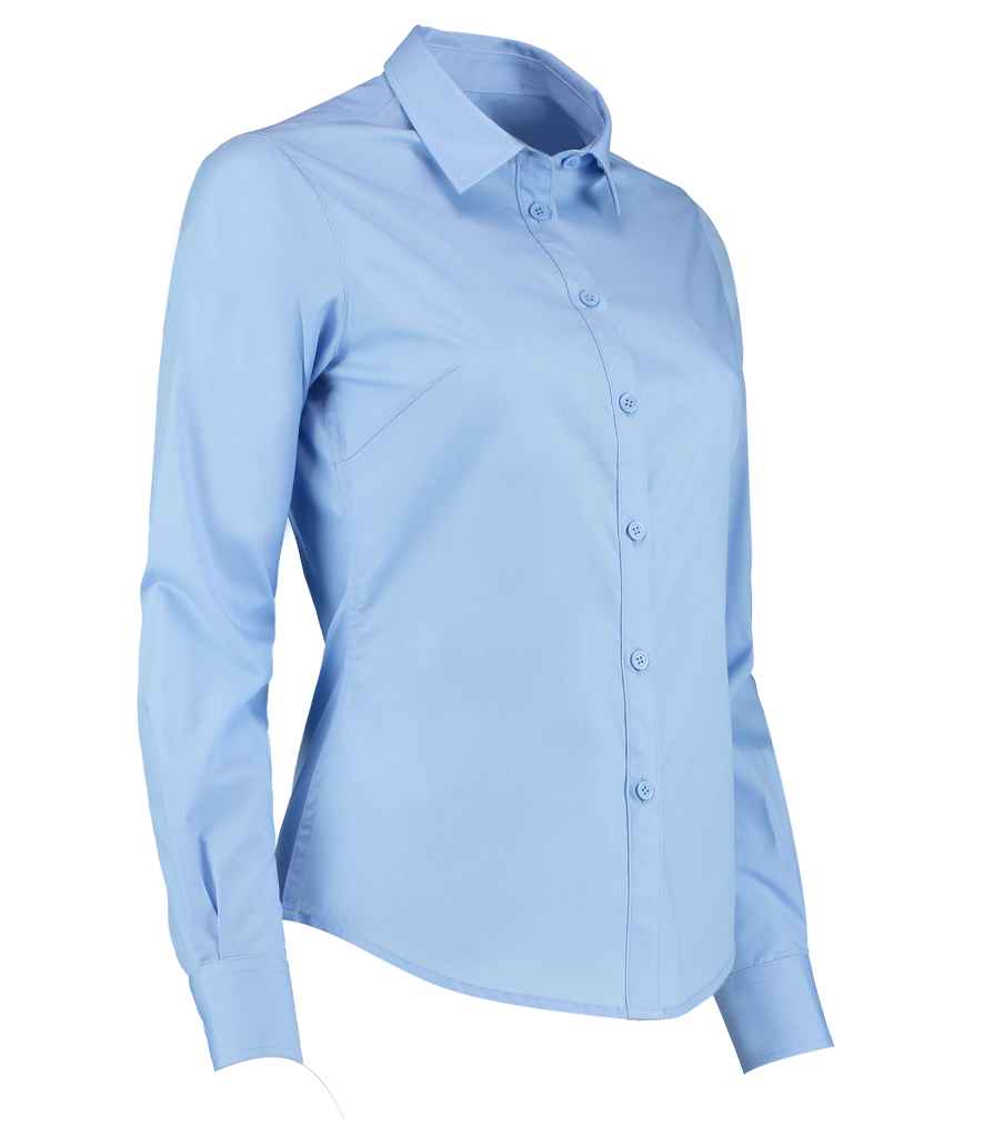 Kustom Kit K242 Light Blue Left - Ready to be Printed by Custard Workwear - Cheap Personalised and Customised Workwear in Nottinghamshire, Derbyshire and Leicestershire