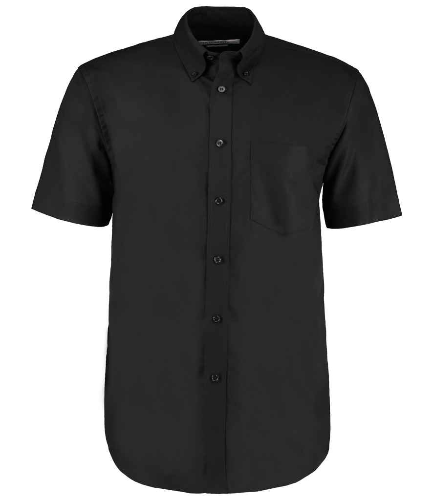 Kustom Kit K350 Black Front - Ready to be Embroidered and Printed by Custard Workwear - Cheap Personalised and Customised Workwear in Nottinghamshire, Derbyshire and Leicestershire