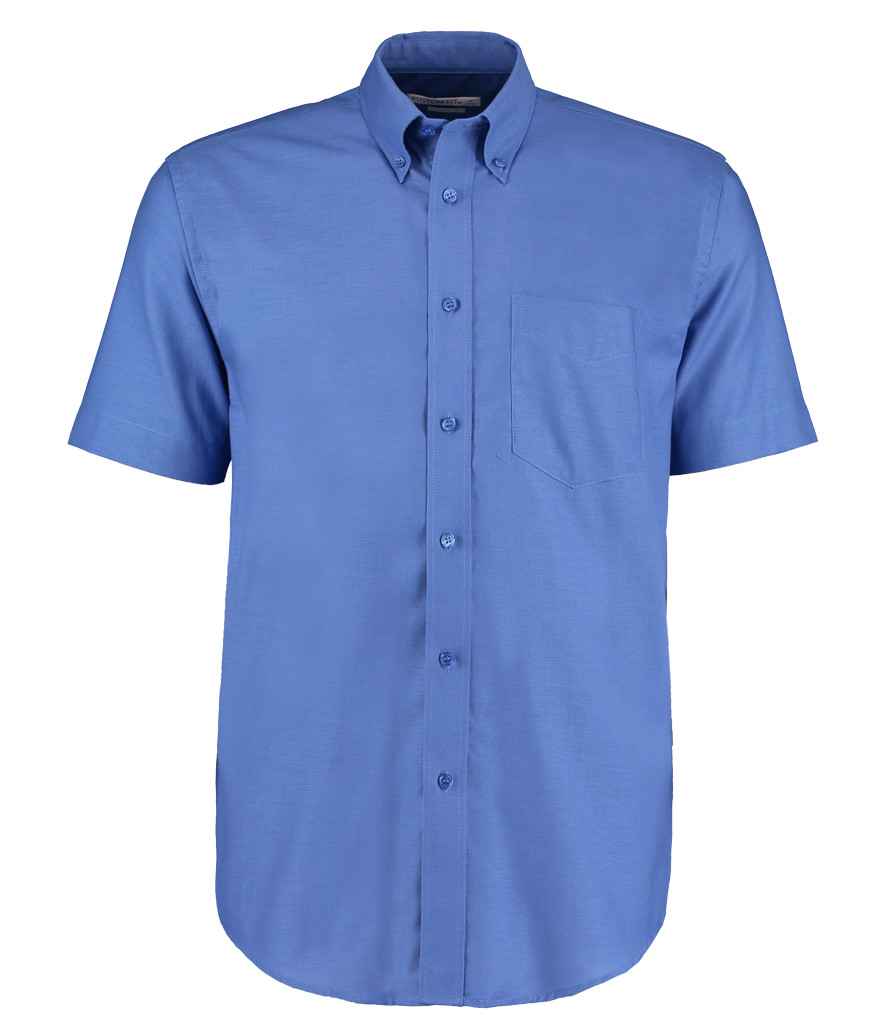 Kustom Kit K350 Italian Blue Front - Ready to be Embroidered and Printed by Custard Workwear - Cheap Personalised and Customised Workwear in Nottinghamshire, Derbyshire and Leicestershire