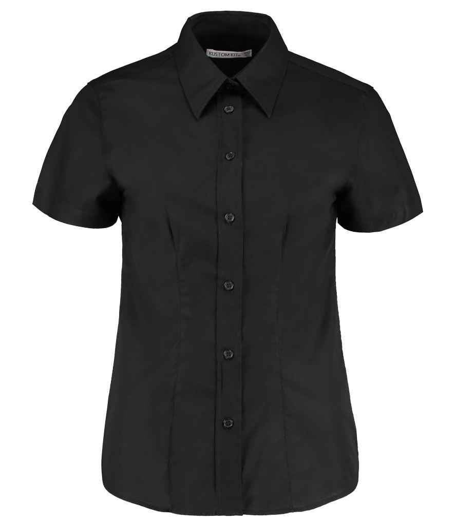 Kustom Kit K360 Black Front - Ready to be Embroidered and Printed by Custard Workwear - Cheap Personalised and Customised Workwear in Nottinghamshire, Derbyshire and Leicestershire