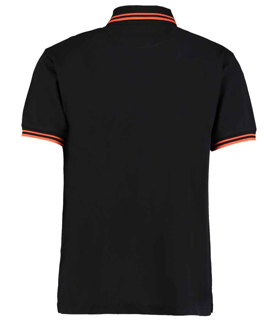 Kustom Kit K409 Black/Orange Back - Ready to be Embroidered and Printed by Custard Workwear - Cheap Personalised and Customised Workwear in Nottinghamshire, Derbyshire and Leicestershire