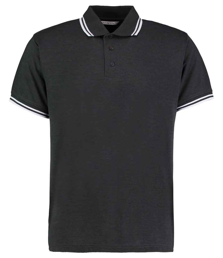 Kustom Kit K409 Graphite Grey/White Front - Ready to be Embroidered and Printed by Custard Workwear - Cheap Personalised and Customised Workwear in Nottinghamshire, Derbyshire and Leicestershire