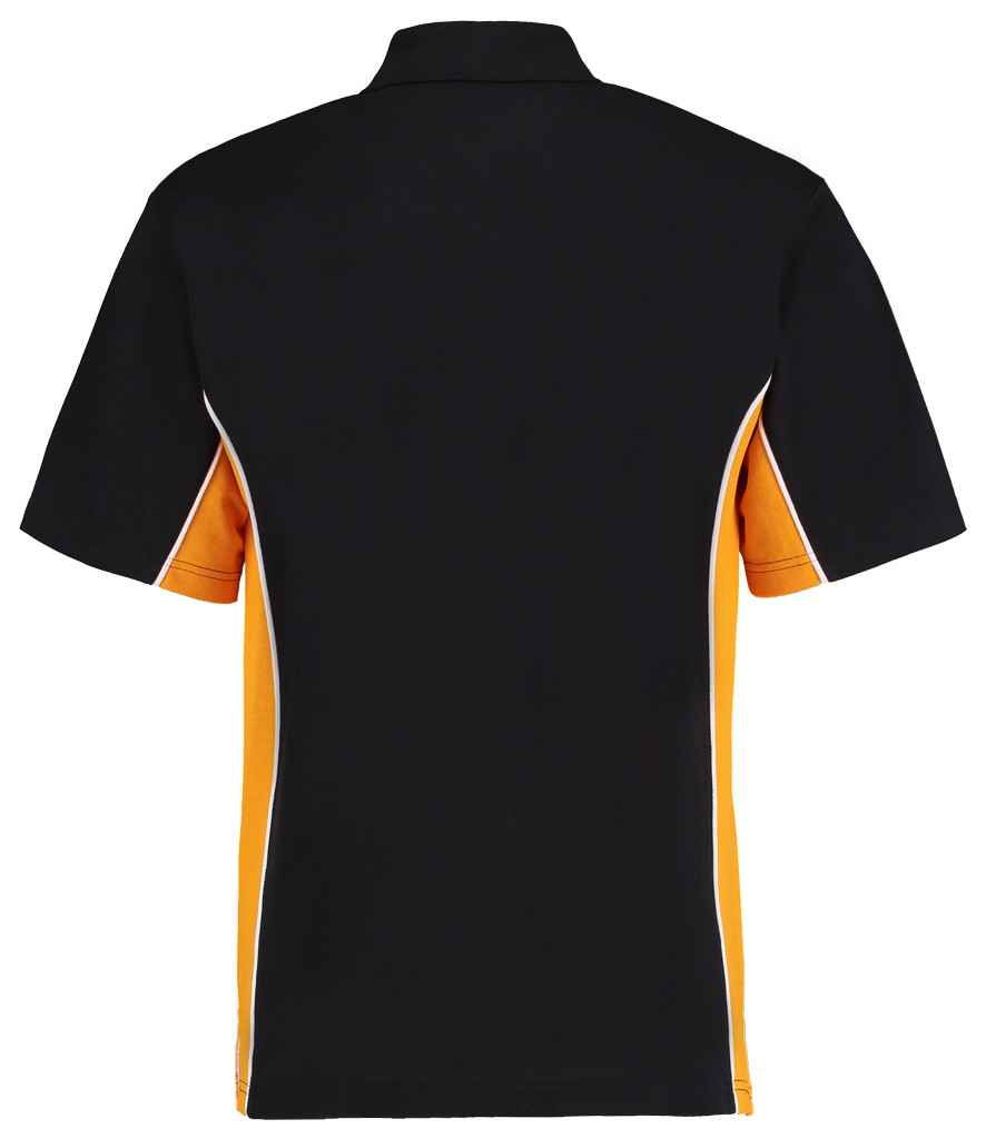 Kustom Kit K475 Black/Gold Back - Ready to be Embroidered and Printed by Custard Workwear - Cheap Personalised and Customised Workwear in Nottinghamshire, Derbyshire and Leicestershire